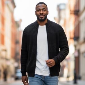 B16 Men’s Sean John Urban Designer Full Zip Sweater Jacket 3XL